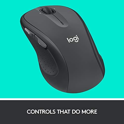 Logitech M510 Full Size Ambidextrous 2.4 GHz Wireless Mouse — view 3