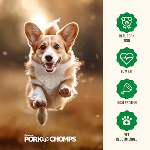 Pork Chomps Dog Chews, 5 Inch Munchy Sticks, 50 Count - Assorted Flavors: Roasted Pork, Chicken, & Bacon - Long-Lasting Treats for Dogs - High Protein, Low Fat, Healthy & Delicious Chews (1 Pack) — view 4