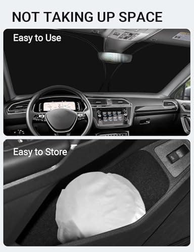 Proadsy Front Windshield Sun Shade Foldable Sunshade Protector Custom Fit 2018-2025 VW Tiguan Crossover SUV Base Premium Limited Touring Accessories 2025 Upgrade — view 8