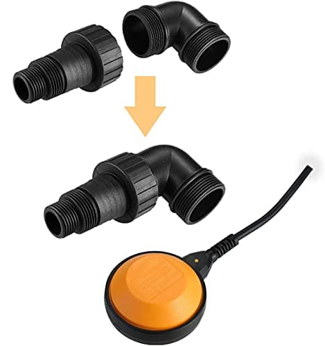 DEKO Sump Pump 1HP 3302GPH 750W Submersible Clean/Dirty Water Pump Swimming Pool Garden Tub Pond Flood Drain w/Float Switch and Long 16ft Cable — view 4