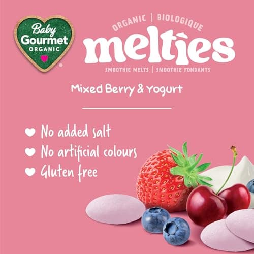 Baby Gourmet Organic Meltable Mushies Banana Berry with Greek Yogurt, 23g (Pack of 8) — view 3