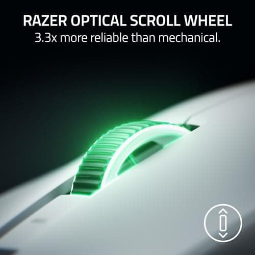 Razer Viper V4 Pro Wireless Esports Gaming Mouse – 50g Ultra Lightweight, Fast & Precise, 50K DPI Optical Sensor, 8K Polling, Gen-4 Optical Switches, Scroll Wheel, USB-C Charging, for PC & Mac – White — view 5