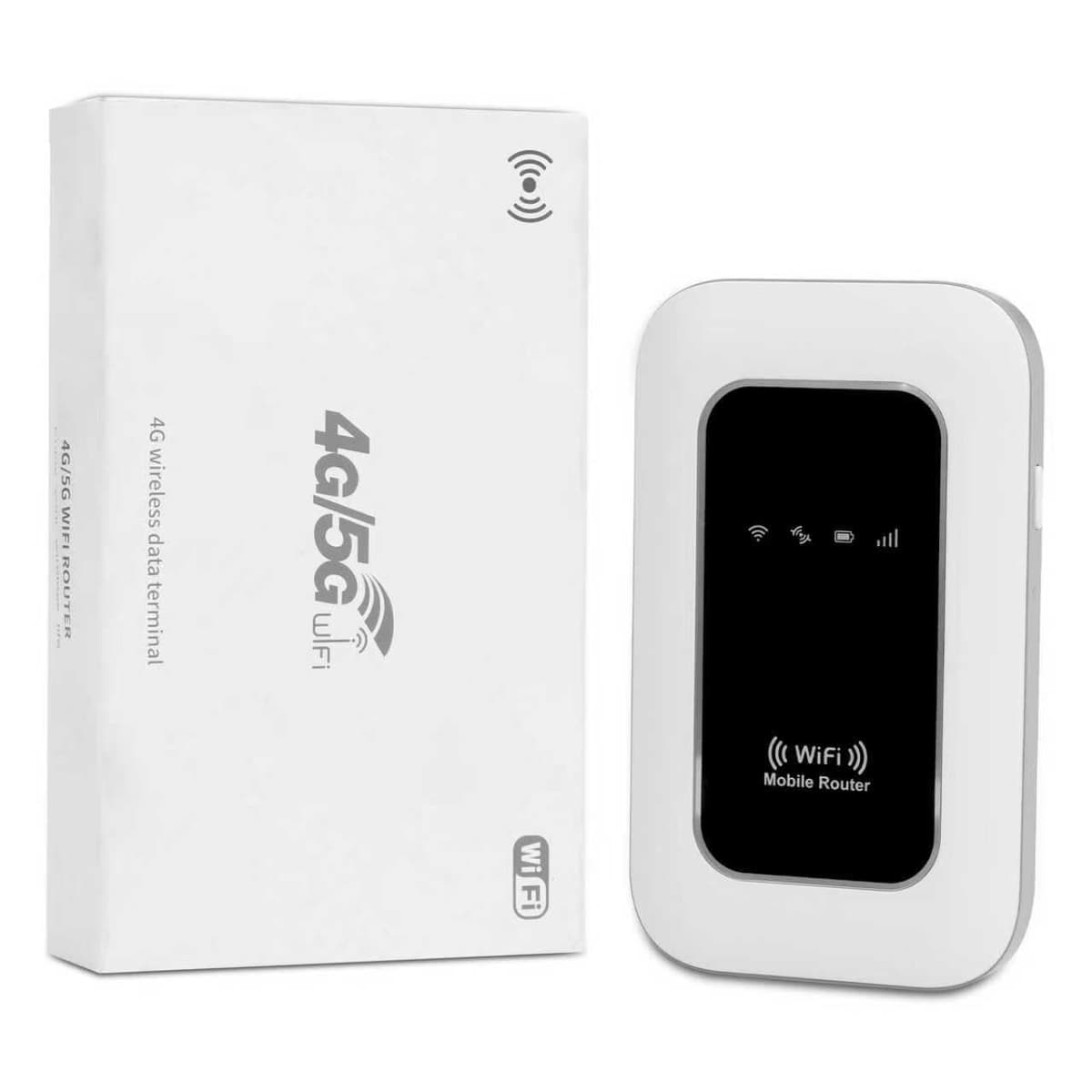 WiFi portatil,Router 4G,Router portátil WiFi de Alta Velocidad Hotspot Mini Router móvil,WiFi portatil Tarjeta sim-Batería de 2100 mAh-Conecta hasta 10 Dispositivos
