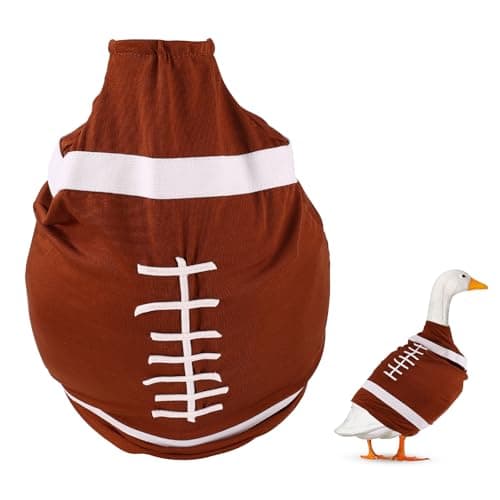 Football Goose Outfits, Sport Theme Lawn Porch Goose Clothes Football Costume Decor for 17in/43.18cm Lawn Yard Porch Outdoor Geese Statue