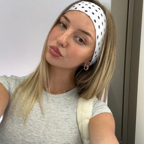 TERSE Polka Dot Headbands for Women Trendy Head Bands for Women's Hair, Women's Fashion Headband Vintage Hair Accessories — view 4