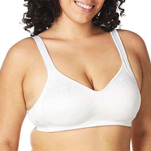 Playtex Women's 18 Hour Original Comfort Strap Wirefee Bra, White, 44DD