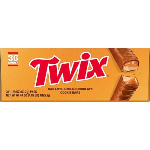 TWIX Full Size Milk Chocolate Caramel Cookie Candy Bars, Bulk, 36 ct — view 3