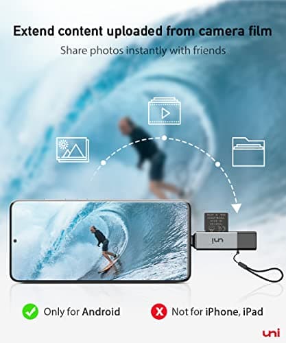 uni SD Card Reader, High-Speed USB C to Micro SD Card Adapter USB 3.0 Dual Slots, Memory Card Reader for SD/Micro SD/SDHC/SDXC/MMC, Compatible with MacBook Pro/Air, Chromebook, Android Galaxy — view 3