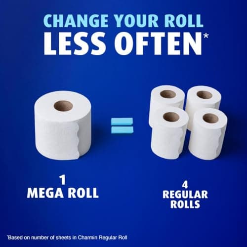 Charmin Ultra Soft Toilet Paper, 6 Mega Rolls = 24 Regular Rolls — view 2