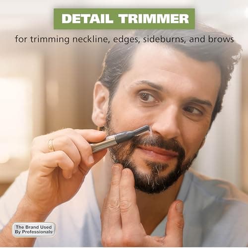 Wahl Micro Groomsman Battery Personal Trimmer for Hygienic Grooming with Rinseable, Interchangeable Heads for Eyebrows, Neckline, Nose, Ears, & Other Detailing - 05640-600 — view 4