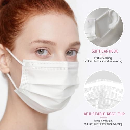 LEMENT Disposable Face Masks 125 Pcs,3 Ply Face Mask for Adults,5 Color — view 2