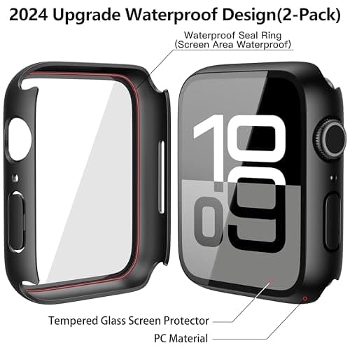 Misxi 2-Pack Waterproof Case for 46mm Apple Watch Series 11/10 — view 3
