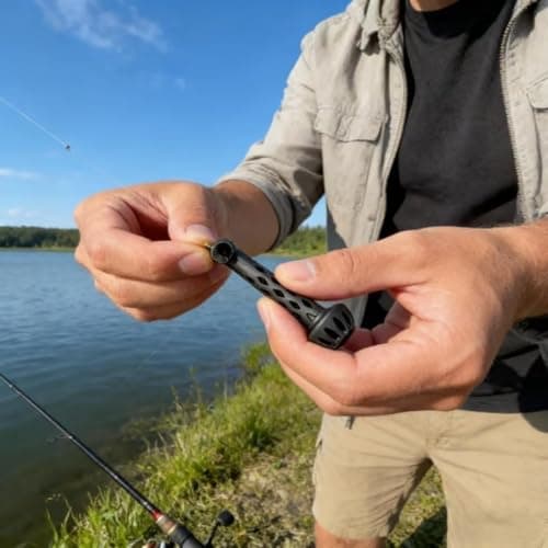 Magnetic Fly Fishing Knot Tool, Fly Threader Tool with Cone Tip for Small Hook Rigging, Quick Knot Tying Tools for Tippet Line, Compact Fly Fishing Accessories for Anglers (2) — view 3