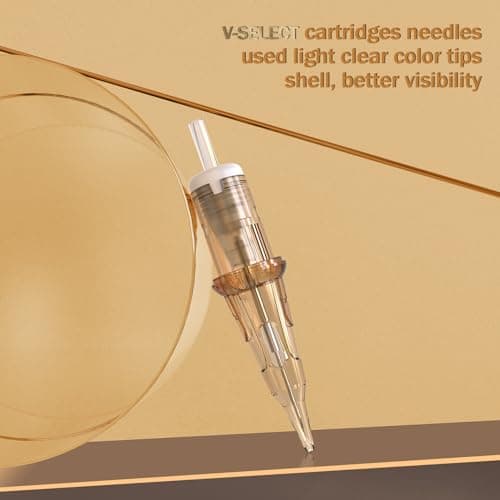 EZ Tattoo Cartridge Needles - 20Pcs #10 (9RM) Bugpin Curved/Round Magnum Disposable Tattoo Needles Cartridges for Rotary Tattoo Machine Pen Gun - V SELECT — view 2