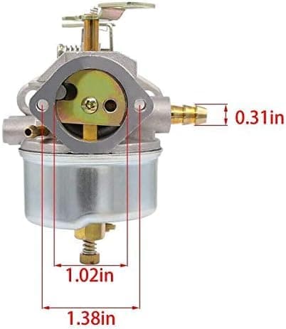 AUTOKAY 640349 640052 HMSK80 HMSK90 LH318SA LH358SA Adjustable Carburetor for Tecumseh 8HP 9HP 10HP Snowblower Replaces 632334 640054 640058 640058A — view 3