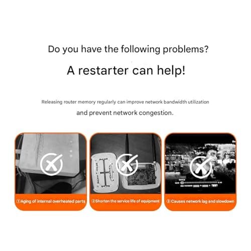 Timing Device Router Rebooter 12H 24H 72H Time Option for Consistent Internet Connection & Router Protections Adjustable Timer — view 3