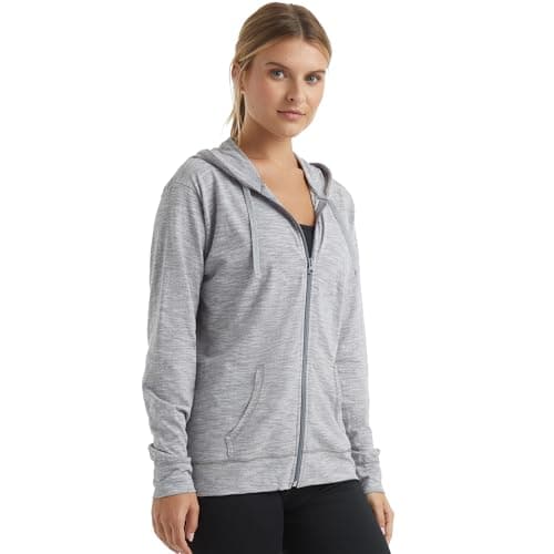 Hanes Womens Slub Knit Full-zip Hoodie, Textured Cotton Zip-up T-shirt For, Dada Gray Pe Heather, XX-Large US — view 2