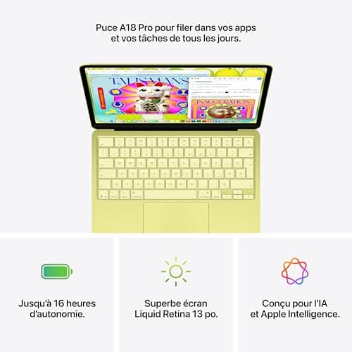 Apple 2026 MacBook Neo 13-inch Laptop with Apple A18 Pro chip (6‑core CPU and 5‑core GPU, 8GB Unified Memory, 256GB) - Blush - French Keyboard — view 4