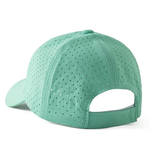 Jastore Kids Sun Hats for Girls Boys Quick Drying Baseball Cap Lightweight Sun Protection Hat for Outdoor Activity (US, Age, 6 Years, 10 Years, Green)