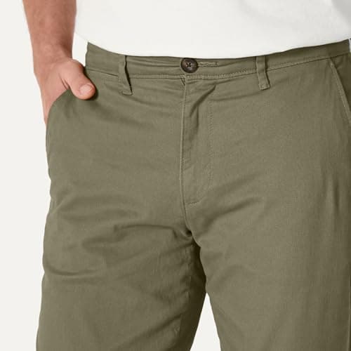 Goodthreads Men's Athletic-Fit Washed Chino Pants, -Olive, 33W x 32L — view 3