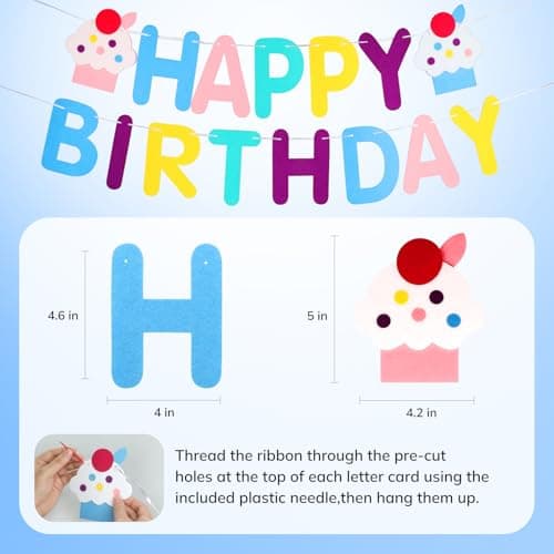 Supet Dog Birthday Decorations for Small & Large Dogs, Dog Boy Girl Birthday Kit with Party Hat | Happy Birthday Banner & Bandana, 1st Birthday Party Set, Pet Birthday Party Supplies (Blue, S) — view 3