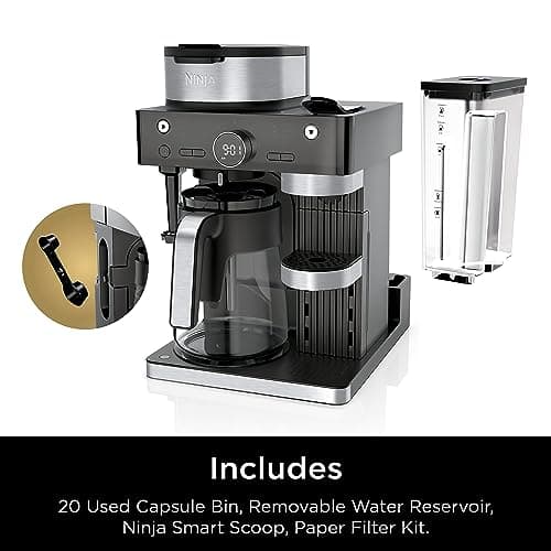 Ninja Espresso & Coffee Maker, Nespresso Capsule Compatible, Black, CFN601 — view 10