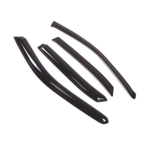 Tuningpros WD2-412 Dark Smoke 4 Pcs Set Window Visor (Outside Mount) Deflector Rain Guard Compatible with 2001-2004 Toyota Avalon Sedan