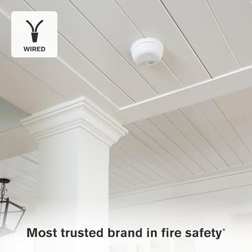 First Alert Combination Smoke & Carbon Monoxide Alarm, Interconnect Hardwire Detector with Battery Backup, SMICO100-AC, 1-Pack — view 2