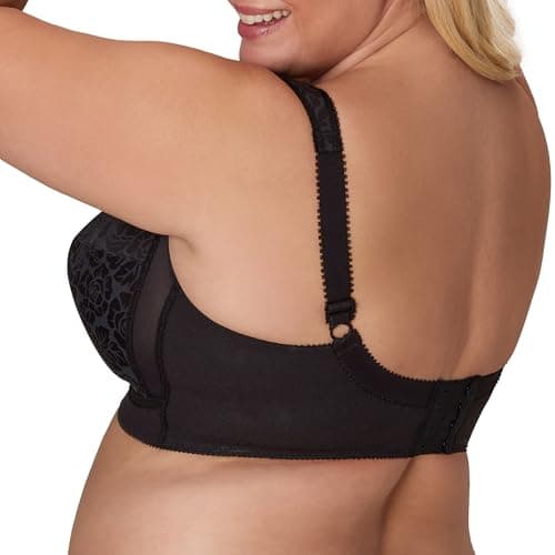 Playtex Women's 18 Hour Original Comfort Strap Wirefree Bra, Black, 38DD