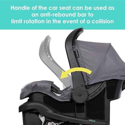 Baby Trend Venture 3-Wheel Stroller Travel System, Stellar Grey — view 4
