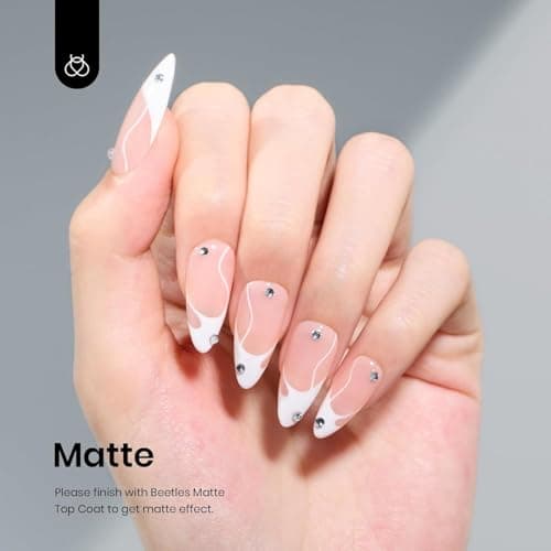 Beetles White Gel Nail Polish - 1PC 15ml White Gel Polish All Season Soak Off UV French Nails Art Manicure Salon DIY Design at Home — view 3