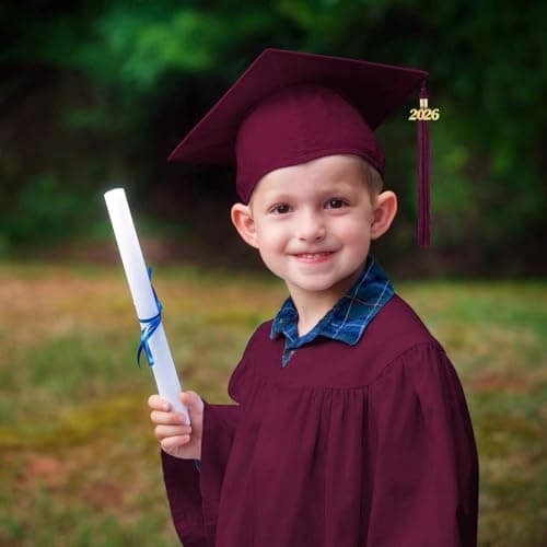 2026 Kids Graduation Cap and Gown Set 4 Piece Preschool & Kindergarten Graduation Outfit for Boys & Girls (4-5 Years) — view 3