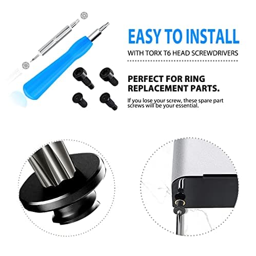 Replacement Screwdriver T6 T15 & + 20Pcs Screws Fit Ring Doorbell 2 3 4 Plus Pro Elite — view 3