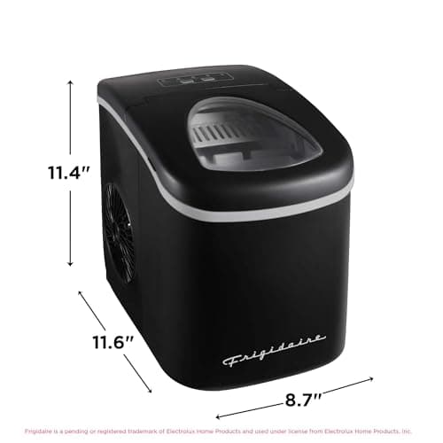 FRIGIDAIRE EFIC128AMZBLK Compact Countertop Ice Maker, 26 lb per Day, Black — view 5
