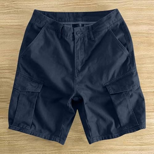 Cargo Shorts for Men 2026 Stretch Cotton Elastic Waist Work Short Summer Outdoor Relaxed Fit Golf Hiking Shorts with Pockets — view 5