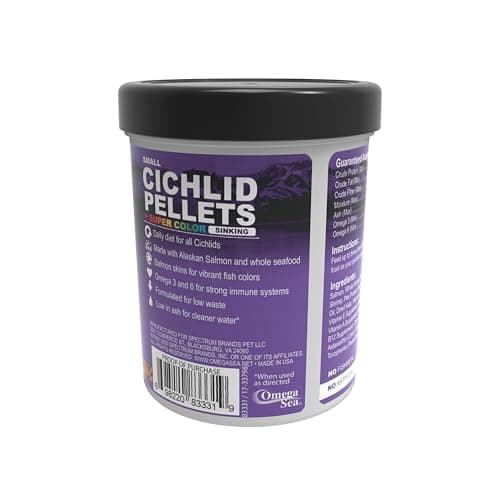 Omega One Super Colour Sinking Cichlid Pellets 4.2 oz — view 5