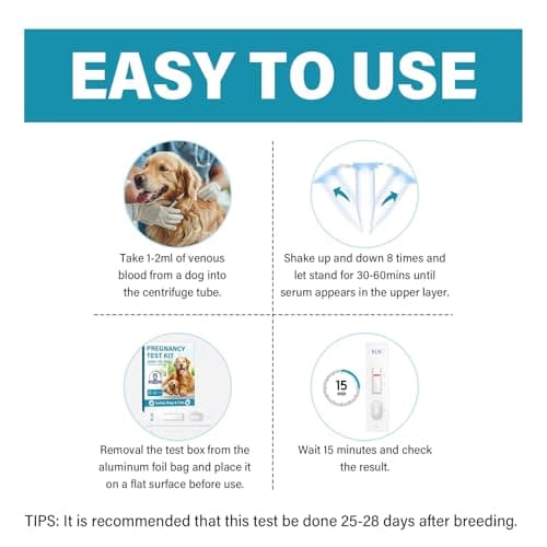 Dog Pregnancy Test Kit at Home - Accurate and Fast Dog Pregnancy Test, Convenient & Disposable Pregnancy Tests Strip (1PCS) — view 4