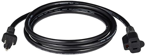 Amazon Basics 6-Foot Extension Cord - 13 Amps, 125V - Black