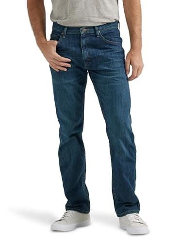 Wrangler Authentics Men's Classic 5-Pocket Regular Fit Flex Jean, Twilight Flex, 35W x 29L