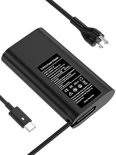 TSKYBEAR 65W USB-C Laptop Charger Compatible with Dell Latitude 5420 5430 5520 5540 5400 7420 7430 7320 7410 7440 5530 5410, XPS 13 9360 9370 9380, Chromebook 3100 3110 3400 Type C Power Cord — view 8
