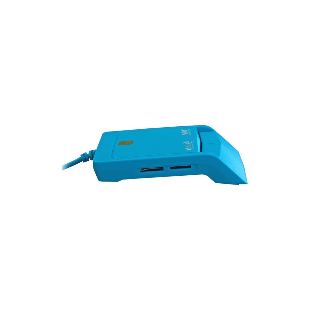 Woxter Lector Dni Combo - Lector DNI electrónico 3.0 y 4.0, Compatible con Las Tarjetas Smart Cards o Tarjetas Inteligentes, con 3 Ranuras para Tarjetas, Color Azul — view 3