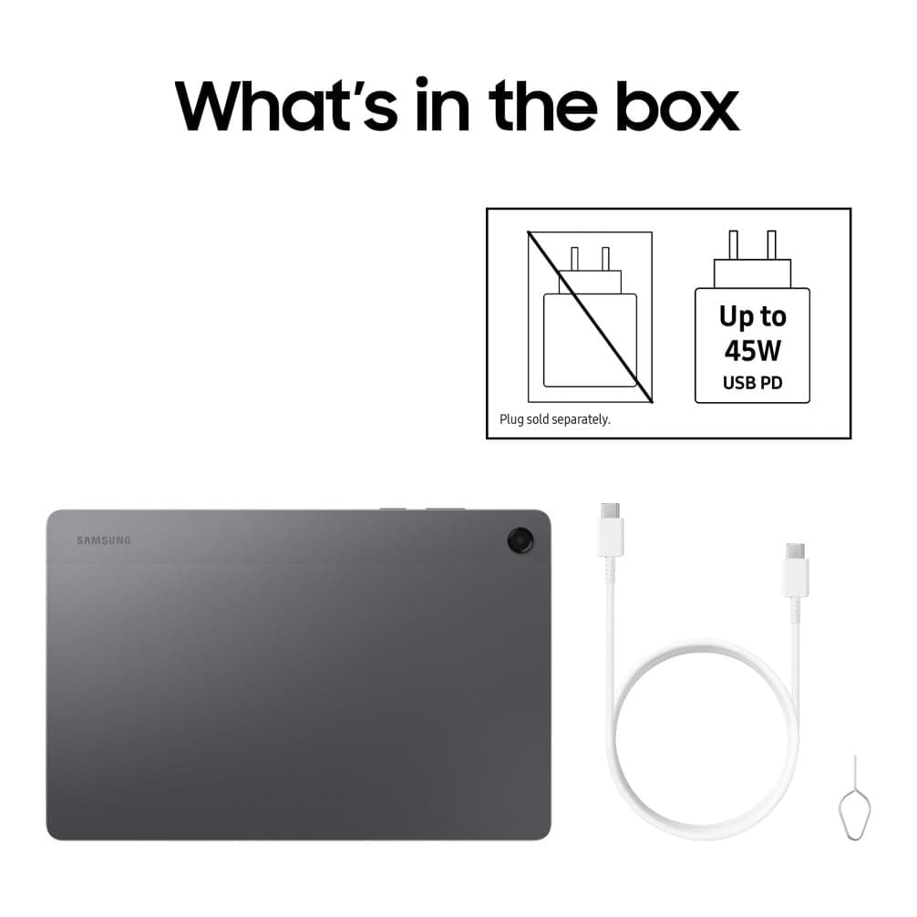 Samsung Galaxy Tab A11+, Android Tablet, AI Features, Sleek and Modern Design, 11 Inch 90Hz Display, 256GB Storage, 8GB Memory, With Dolby Quad Speakers, Grey, 3 Year Extended Warranty (UK Version) — view 10