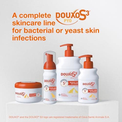 Douxo S3 Pyo Shampoo, Contains 3% Chlorhexidine & 0.5% Ophytrium, Antiseptic & Hydrating, for Bacterial or Yeast Skin Infections, for Dogs and Cats, 6.7 fl. oz. (200mL) — view 7