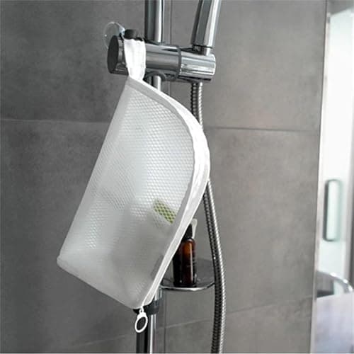 Standing Toiletry Bag - Portable Foldable with Hanging Hook, EVA Clear Waterproof for Travel, Home, Bathroom and Makeup, Lightweight Organizer (White, 2 Pcs) — view 5