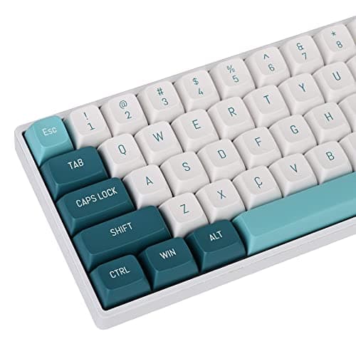 GTSP 163 Keys CSA Profile PBT Keycaps Set, Double Shot Custom Green Keycap for ANSI Layout 60% 65% 100% MX Switches Mechanical Keyboard (Forest)