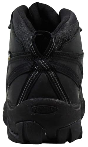 KEEN Men's Targhee 2 Mid Height Waterproof Hiking Boots, Black/Black, 10 — view 2