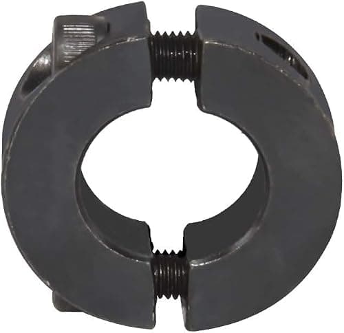 AZSSMUK Shaft Collar Bore 1-1/8'' Double Split Black Oxide Set Screw Durable Shaft Collars Suitable for Machinery and Industrial Use 2 Pieces (1-1/8'') — view 4