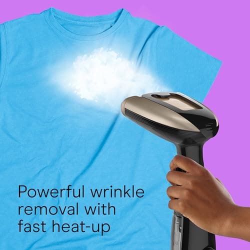 Conair Handheld Garment Steamer for Clothes, Turbo ExtremeSteam 1875W, Portable Handheld Design, Strong Penetrating Steam - Amazon Exclusive in Black — view 4