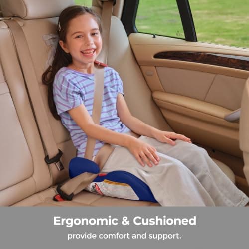 Diono Solana Lite Backless Booster Car Seat Pack of 2, Lightweight & Portable for Travel, Machine Washable Covers, 40-100 lbs, Blue Surge — view 4