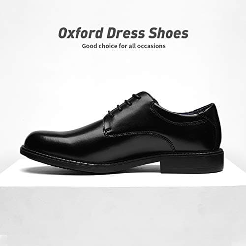 Bruno Marc Men's Dress Oxford Shoes Classic Lace Up Formal Shoes,Size 10.5,Black,DOWNING-02 — view 7